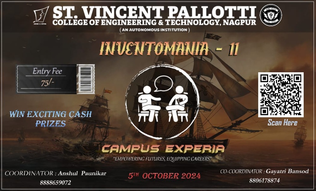 INVENTOMANIA-11 Campus Experia Event Poster