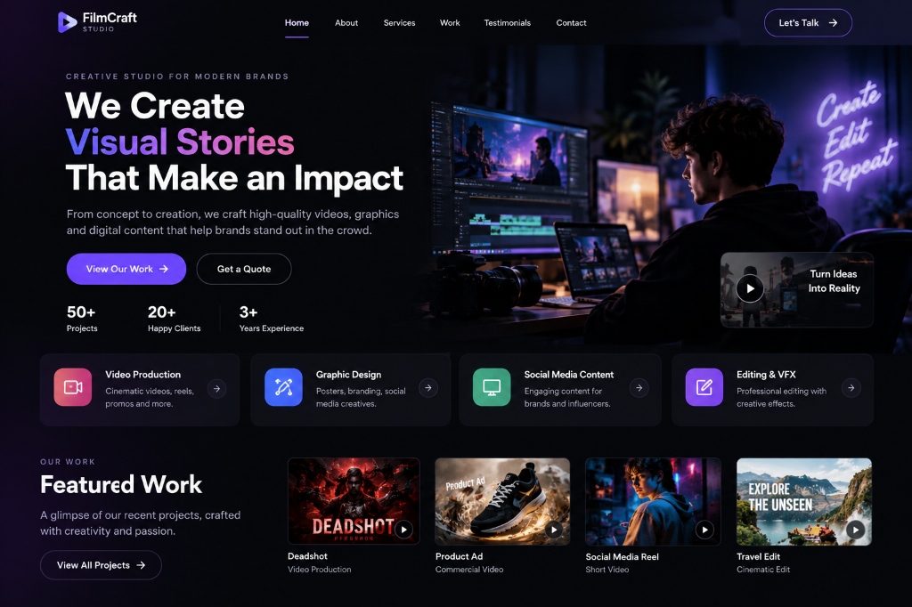FilmCraft Studio UI