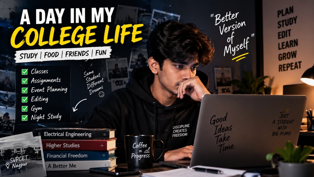 College Life Vlog Thumbnail